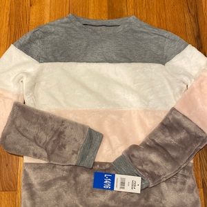 BCBG girls fuzzy sweater top